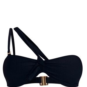 PrettyLittleThing Black Bikini Top